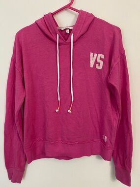 Victoria’s Secret 2016 Angel pink cropped hoodie sweatshirt RARE HTF
